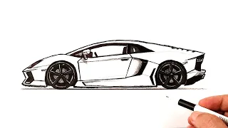 How to draw a Lamborghini