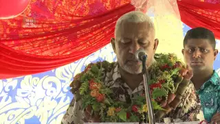 Fijian Prime Minister opens Voivoi Kindergarten.