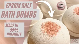Making Bath bombs in high humidity in Alabama - with recipe and demo