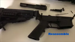 How to field strip an AR-15 disassemble and reassemble