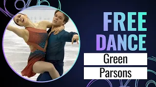 GREEN / PARSONS (USA) | Ice Dance Free Dance | Shanghai 2024 | #FigureSkating