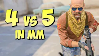 Guy TKS and its a 4v5 in matchmaking - CSGO Competitive