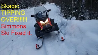 2021 Ski-Doo Skandic tipping over is dangerous! Simmons Flex-Ski Gen 2 seems to have fixed it!