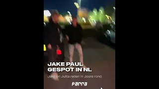 JAKE PAUL en JUTTA LEERDAM in NEDERLAND