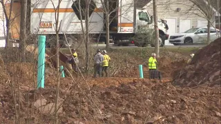 First responders at scene of Powell Trench collapse