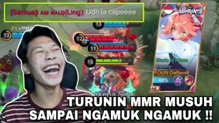 TURUNIN MMR MUSUH SAMPAI NGAMUK  NGAMUK WKWKWK AUTO TRAUMA !!!