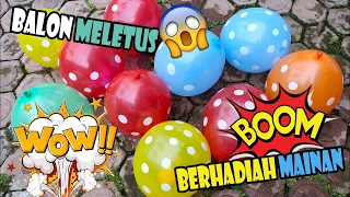 Find colorful balloons with toy prizes || popping balloon, baby shark, tayo toy, doll