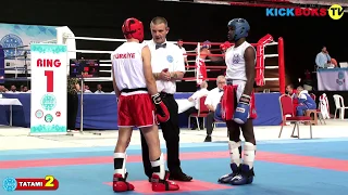 Nurettin Diler (Türkiye) vs Tamim Kamlat (İsrail) KL M 63 KG WAKO World Championships 2019