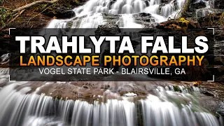 Photographing Trahlyta Falls in Winter - Vogel State Park, Georgia