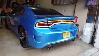 Another charger scat pack cold start with stock exhaust.