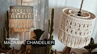 DIY: Tutorial Macrame Boho Chandelier