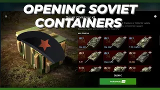 Opening Soviet Containers 🎁 WOTB ⚡ WOTBLITZ ⚡