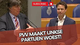 PVV'er van Dijck maakt LINKSE partijen W0EST met betoog!