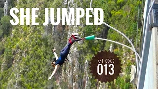 SHE JUMPED! (Bungy Jumping at Bloukrans) | Vlog 013