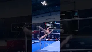 анастасия ильянкова! сложнейшая комбинация! #acrobat #акробатика #gymnast #гимнастка #bars  #trick