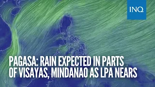 Pagasa: Rain expected in parts of Visayas, Mindanao as LPA nears