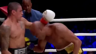 Anderson Silva BRUTAL KO in Mayweather Exhibition