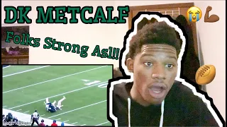 FOLKS TOO STRONG!!!😭💪🏾  DK METCALF BEING TOO STRONG HIGHLIGHTS! (REACTION)