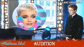 Zach D'Onofrio Sock Collector Had Katy at Katy Socks |  Audition American Idol 2018 Episode 1