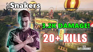 eU Snakers - 20+ KILLS (3.2K DAMAGE) - DESTON - SQUADS - PUBG