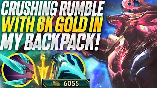 Crushing Rumble top with 6k Gold in my backpack! | Carnarius | League of Legends