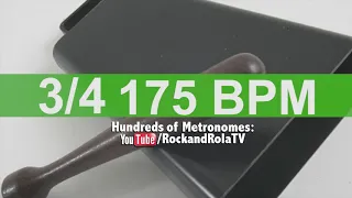 🔴 175 BPM 3/4 Bell Metronome