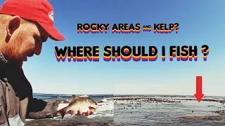 How to identify good fishing spots (Rocky areas & Kelp)