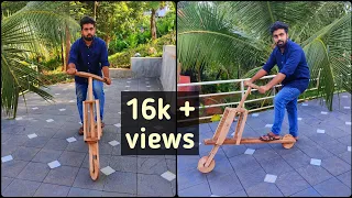 Chukudu Making Video | Home Made Wooden Scooter | bas daily