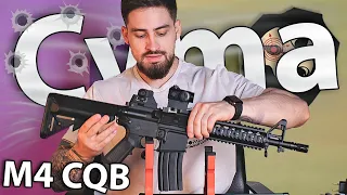 Страйкбольный автомат Cyma M4 CQB CM002 (6 мм) видео обзор