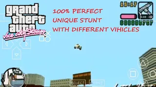 GTA Vice City Stories Unique Stunt Jumps | GTA Vice City Stories 💯% Perfect Unique Stunt with bonus