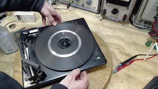 BSR C123R Record Changer Video #1- Stuck Platter