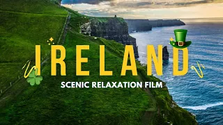 Ireland Scenery, Aerial View, Rocky Island, North Atlantic, Amazing Landscape 4K