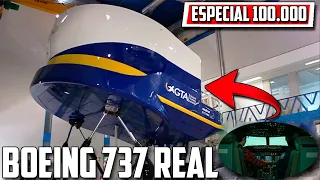 ESPECIAL 100.000 SUSCRIPTORES VOLANDO UNA CABINA REAL BOEING 737