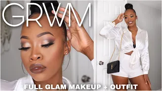 GRWM | Full Glam MAKEUP Tutorial + OUTFIT | Maya Galore