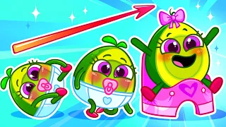 Potty Training for Avocado Baby 🚽🤩 Sitting On The Potty|| Best Cartoon by Pit & Penny Stories 🥑💖