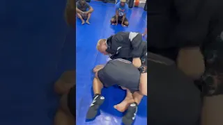 Arm in guillotine Choke from Turtle Position