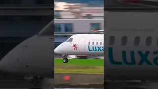Luxair Arrival at LCY #luxair #luxembourg #shorts