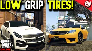 Top 10 Fun Cars With Low Grip Tires In GTA Online