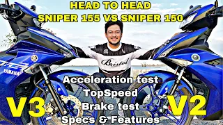 YAMAHA SNIPER 155 FULL RIDE REVIEW & SNIPER 150 V2 COMPARISON