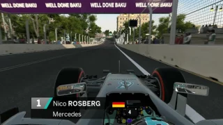 F1 2016 - 5 Laps - Baku Onboard - Rosberg