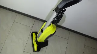 Hard Floor Cleaner Karcher FC5, example and demonstration, test review cleaning machine movie #225