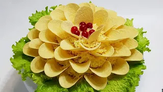 САЛАТ ХРИЗАНТЕМА ПРАЗДНИЧНЫЙ ( festive "chrysanthemum" salad )