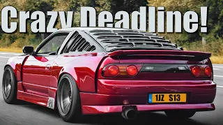 Building a WIDEBODY 1JZ NISSAN S13 in 10 minutes!!