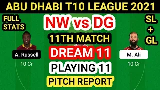 NW vs DG Dream 11 Team Prediction | NW vs DG Dream11 Team Analysis 11th Match Playing11 Pitch Report