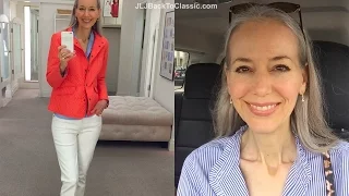 Vlog--Casual Fall Wear Talbots Try-Ons, Plus My 2 OOTDs / Classic Fashion, Style Over 40, 50