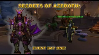 Secrets of Azeroth: Event Day One: Clue 1 and 2 "A Preservationist" "Ceremonial Spear"