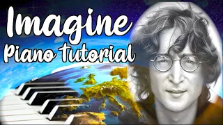 🎹 JOHN LENNON (Imagine) - VERY EASY Piano Song Tutorial (Original Key in C)