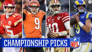 NFL AFC/NFC Championship Picks: Chiefs vs Bengals & 49ers vs Rams | CBS Sports HQ