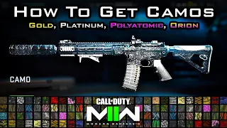 How To Unlock Platinum, Polyatomic & Orion Camo - MW2 Camo Progression Explained!