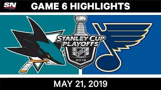 NHL Highlights | Sharks vs. Blues, Game 6 – May 21, 2019